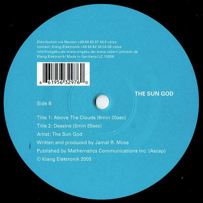 The Sun God – Ancient Echoes EP (12", Klang Elektronik, 2005) Back Cover