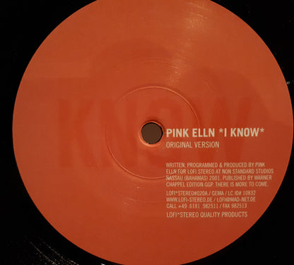 Pink Elln – I Know (Stardub Remixes) (12", Lo-Fi Stereo, 2001) Image 5