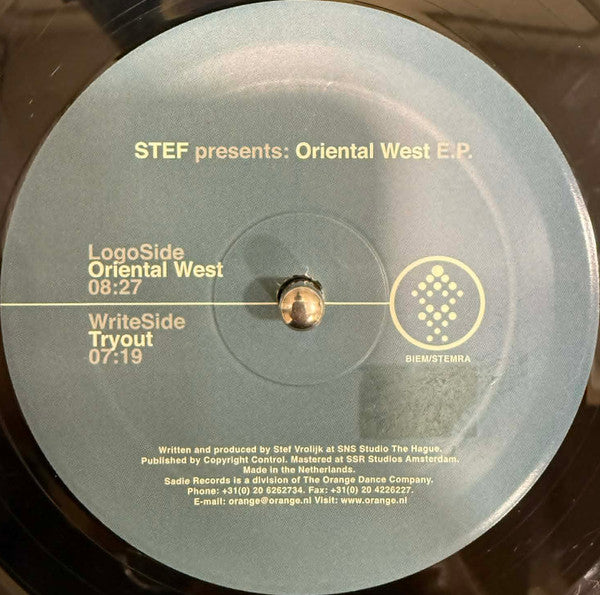 Stef – Oriental West E.P. (12", Sadie Records, 2000) Image 4
