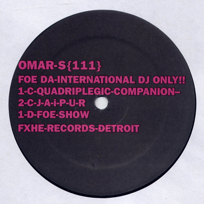 Omar-S – 111 (2x12", FXHE Records, 2006) Image 3