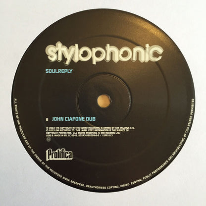 Stylophonic – Soulreply (12", Prolifica, 2003) Image 3