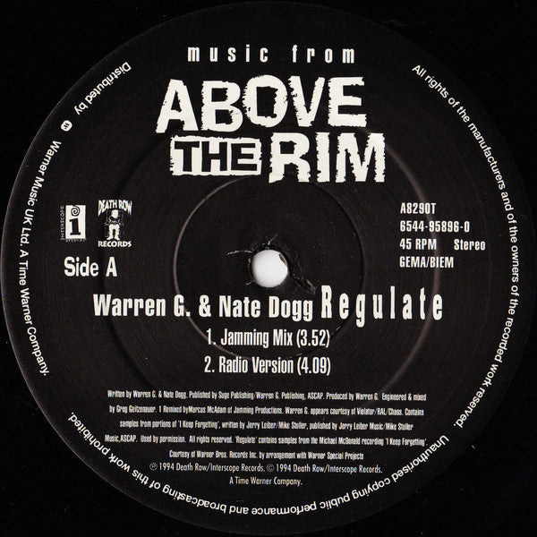 Warren G & Nate Dogg – Regulate (12", Interscope Records, 1994) Image 3