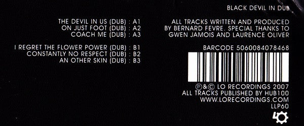Black Devil Disco Club – Black Devil In Dub (LP, Lo Recordings, 2007) Image 5