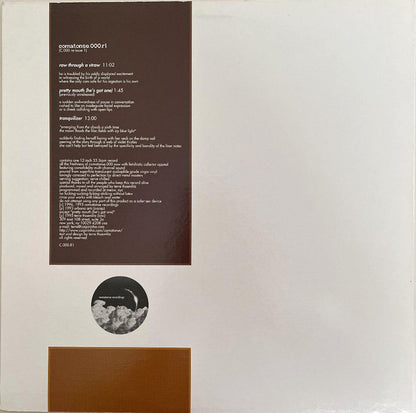 Terre Thaemlitz – Comatonse.000.R1 (12", Clear, Comatonse Recordings, 1996) Back Cover