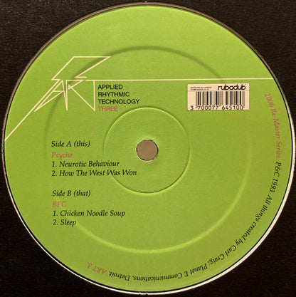 Psyche / BFC – ART Three (12", Applied Rhythmic Technology (ART), 2006) Front Cover