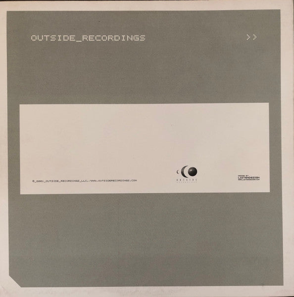 D' Lubb Macheen & Vela – Rented Room (12", Outside Recordings, 2001) Back Cover