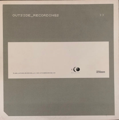 D' Lubb Macheen & Vela – Rented Room (12", Outside Recordings, 2001) Back Cover