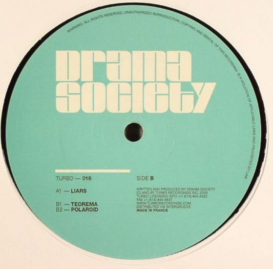 Drama Society – Liars (12", Turbo, 2003) Front Cover