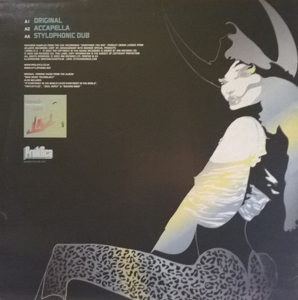 Stylophonic – Soulreply (12", Prolifica, 2003) Back Cover