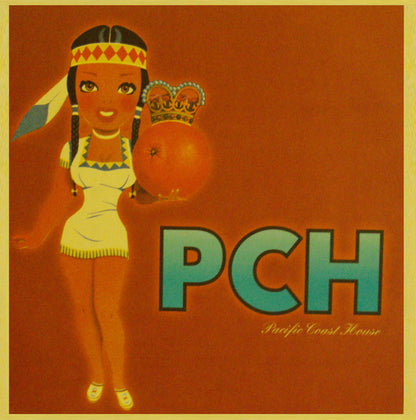 The Coastal Commission / Echo Park – Bring Down The Walls / Passing Presence (12", Orange, Pacific Coast House Recordings, 2003) Front Cover
