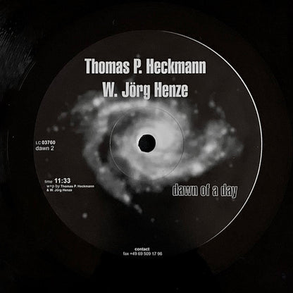 Thomas P. Heckmann & W. Jörg Henze – Dawn Of A Day (12", Dawn, 2000) Image 3