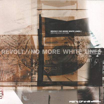 Revolt – No More White Lines (12", Part Of The Deal, 2000) Front Cover