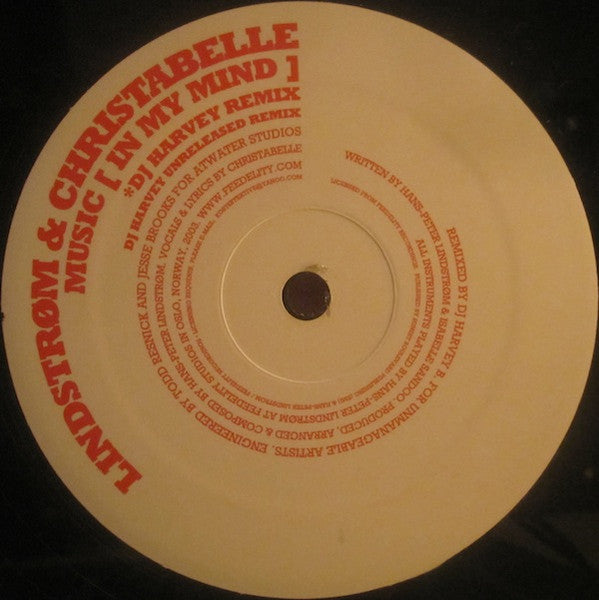 Lindstrøm & Christabelle – Music (In My Mind) (DJ Harvey Remix) (12", Wax Records, 2006) Front Cover