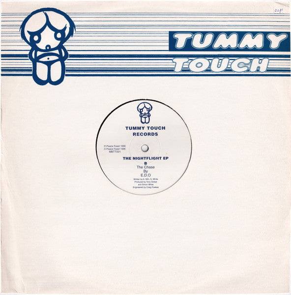 Stop / E.D.O. – The Nightflight EP (12", Tummy Touch, 1996) Front Cover