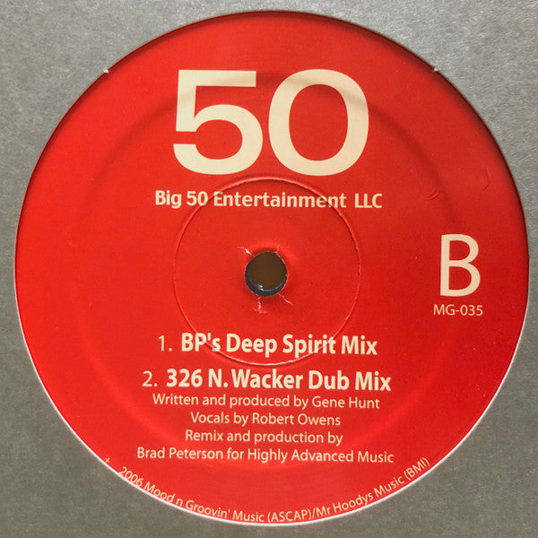 Gene Hunt – Inspire (12", Moods & Grooves, 2006) Back Cover