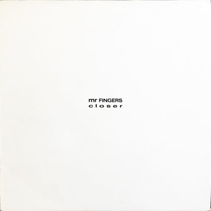 Mr Fingers – Closer (2x12", MCA Records, 1992) Front Cover