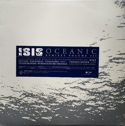 Isis – Oceanic Remixes Volume III (12", Clear, Robotic Empire, 2004) Front Cover