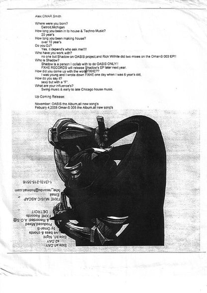 Omar-S – 004 (12", FXHE Records, 2004) Image 10