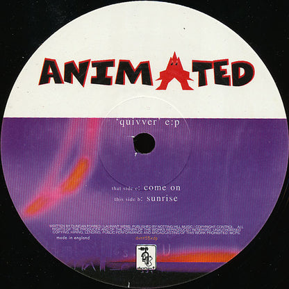 Animated – Quivver EP (2x12", Deviant Records, 2003) Image 5