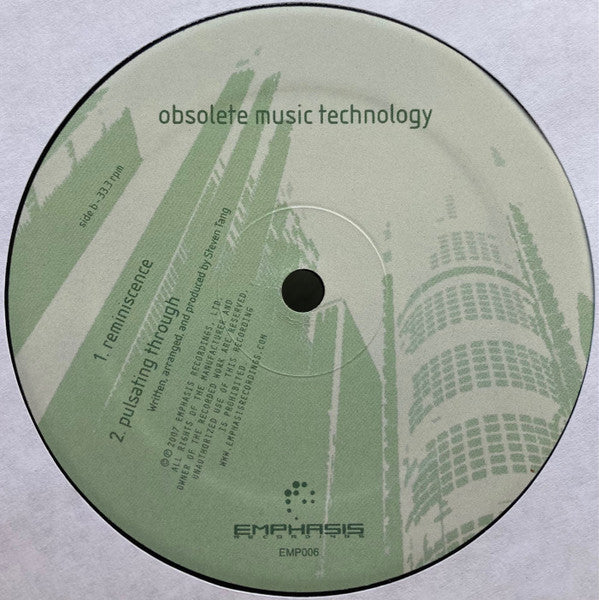 Obsolete Music Technology – My Neurosis (12", Emphasis Recordings, 2007) Back Cover