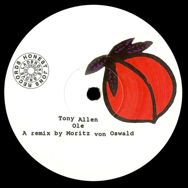 Tony Allen – Ole (12", Honest Jon's Records, 2007) Back Cover
