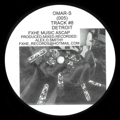 Omar-S – Track #8 (12", FXHE Records, 2004) Back Cover