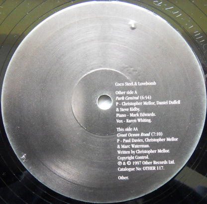 Coco Steel & Lovebomb – Park Central / Great Ocean Road (10", Other, 1997) Back Cover