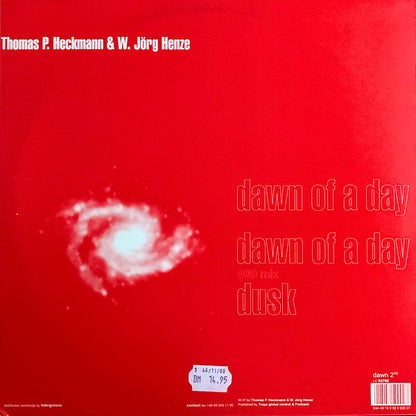 Thomas P. Heckmann & W. Jörg Henze – Dawn Of A Day (12", Dawn, 2000) Back Cover