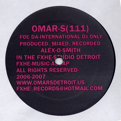 Omar-S – 111 (2x12", FXHE Records, 2006) Image 4