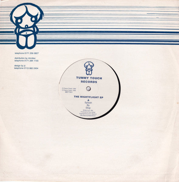 Stop / E.D.O. – The Nightflight EP (12", Tummy Touch, 1996) Back Cover