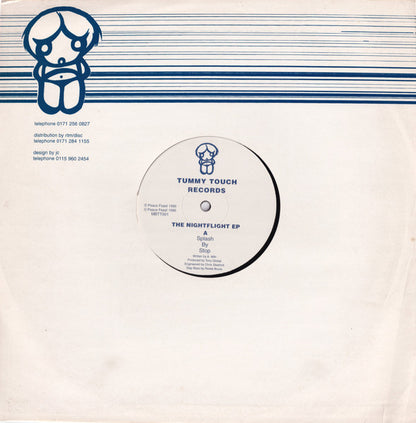 Stop / E.D.O. – The Nightflight EP (12", Tummy Touch, 1996) Back Cover