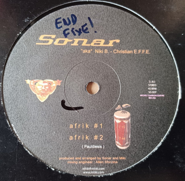 Sonar Aka Niki B. - Christian E.F.F.E. – Afrik (12", Sun Generation Records, 2001) Image 3