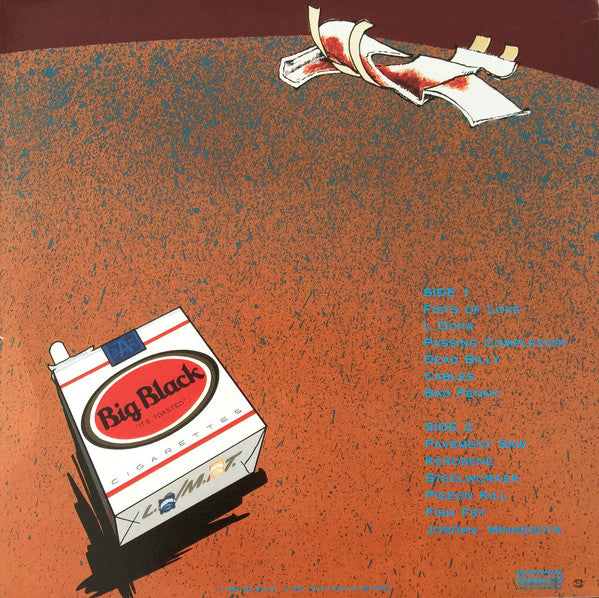 Big Black – Pigpile (LP, Touch And Go, 1992) Back Cover