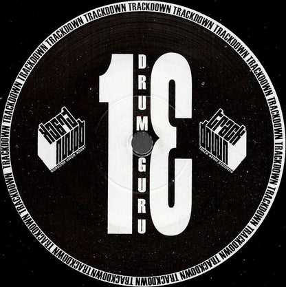 Drum Guru – 12 am (12", Trackdown Records, 2000) Back Cover