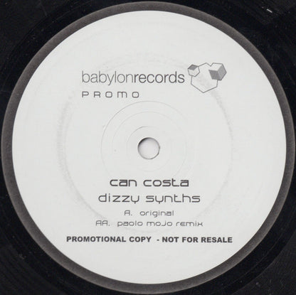 Can Costa – Dizzy Synths (12", Babylon Records, 2005) Front Cover