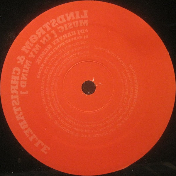 Lindstrøm & Christabelle – Music (In My Mind) (DJ Harvey Remix) (12", Wax Records, 2006) Back Cover