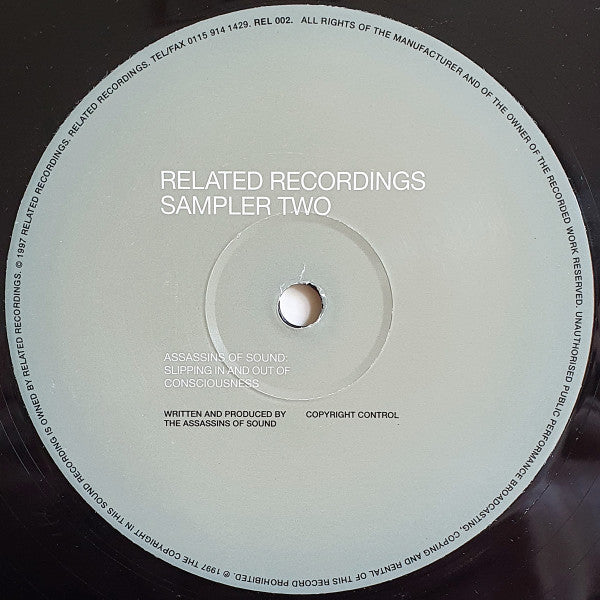 Assassins Of Sound / Ace Face – Related Recordings Sampler Two (Sampler, Related, 1997) Front Cover