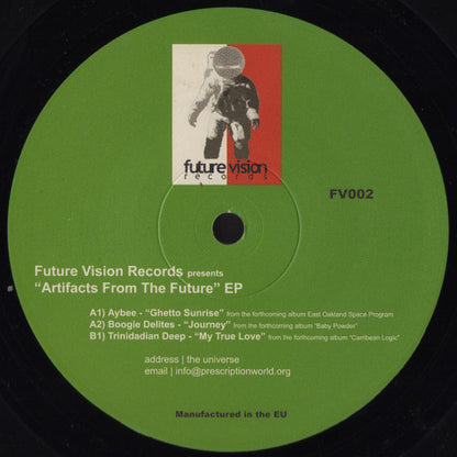Various – Artifacts From The Future EP (12", Future Vision Records, 2006) Front Cover