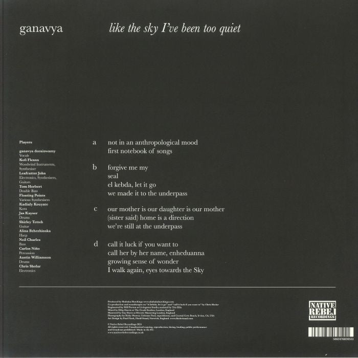 Ganavya - Like The Sky I've Been Too Quiet (2xLP)