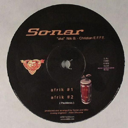 Sonar Aka Niki B. - Christian E.F.F.E. – Afrik (12", Sun Generation Records, 2001) Front Cover