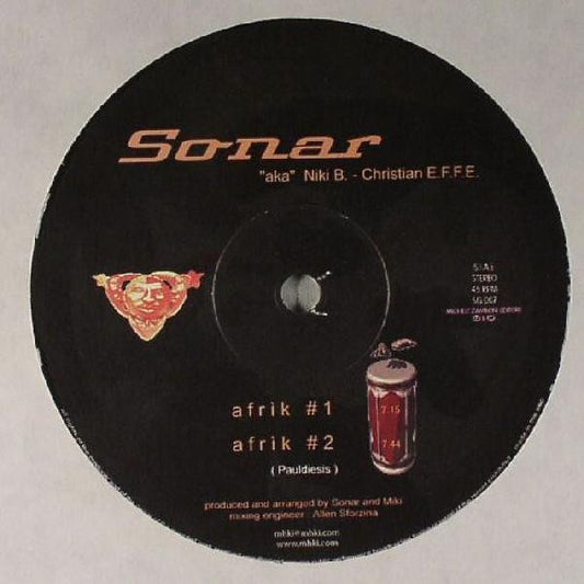 Sonar Aka Niki B. - Christian E.F.F.E. – Afrik (12", Sun Generation Records, 2001) Front Cover