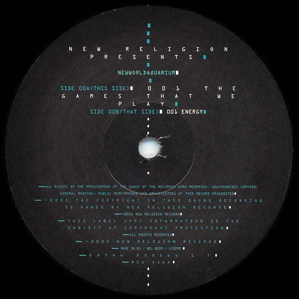 Newworldaquarium – Newworldaquarium (12", New Religion, 2005) Back Cover