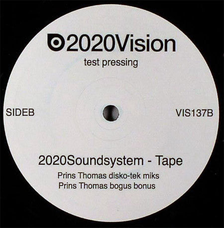 2020 Soundsystem – Tape (Prins Thomas Remixes) (12", 20:20 Vision, 2006) Image 4