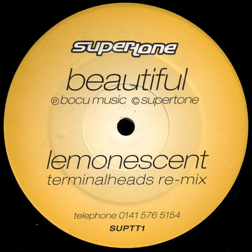 Lemonescent – Beautiful (Terminalhead Re-mix) (12", Supertone Records, 2002) Front Cover