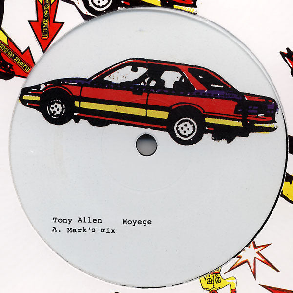 Tony Allen – Moyege (12", Honest Jon's Records, 2006) Back Cover