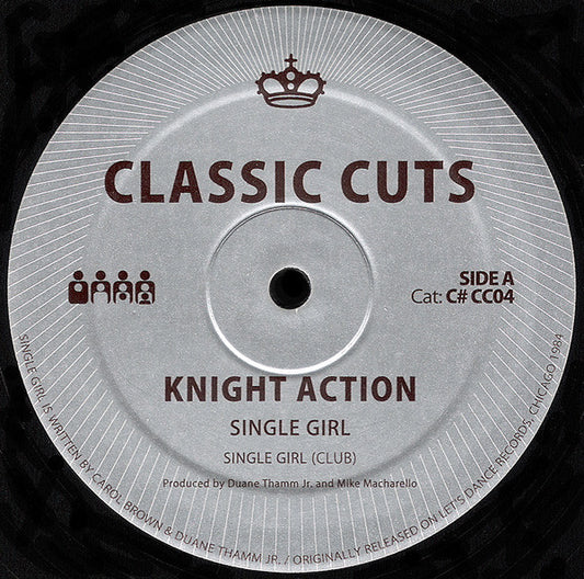 Knight Action – Single Girl (12", Clone Classic Cuts, 2007) Front Cover