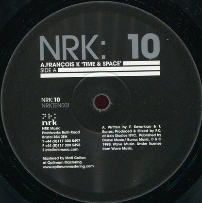 François K / David Alvarado – NRK: 10 #1 (10", NRK Sound Division, 2006) Image 3