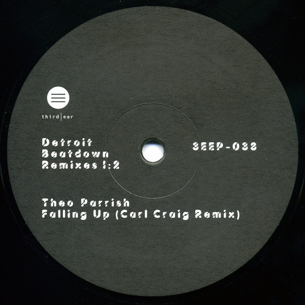Theo Parrish – Detroit Beatdown Remixes 1:2 (10", Third Ear Recordings, 2005) Front Cover