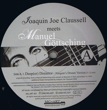 Joaquin Joe Claussell Meets Manuel Göttsching – Joaquin Joe Claussell Meets Manuel Göttsching (LP, MG.ART, 2006) Image 3