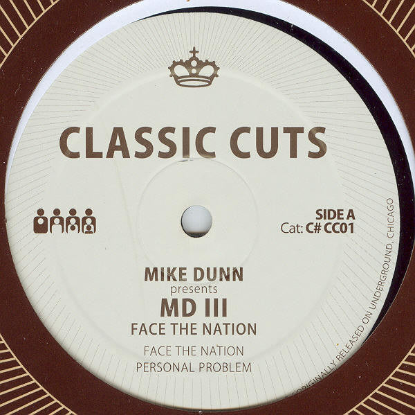 Mike Dunn Presents MD III – Face The Nation (12", Clone Classic Cuts, 2006) Front Cover